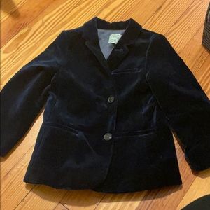 Zara 2/3T Blue Velvet Blazer